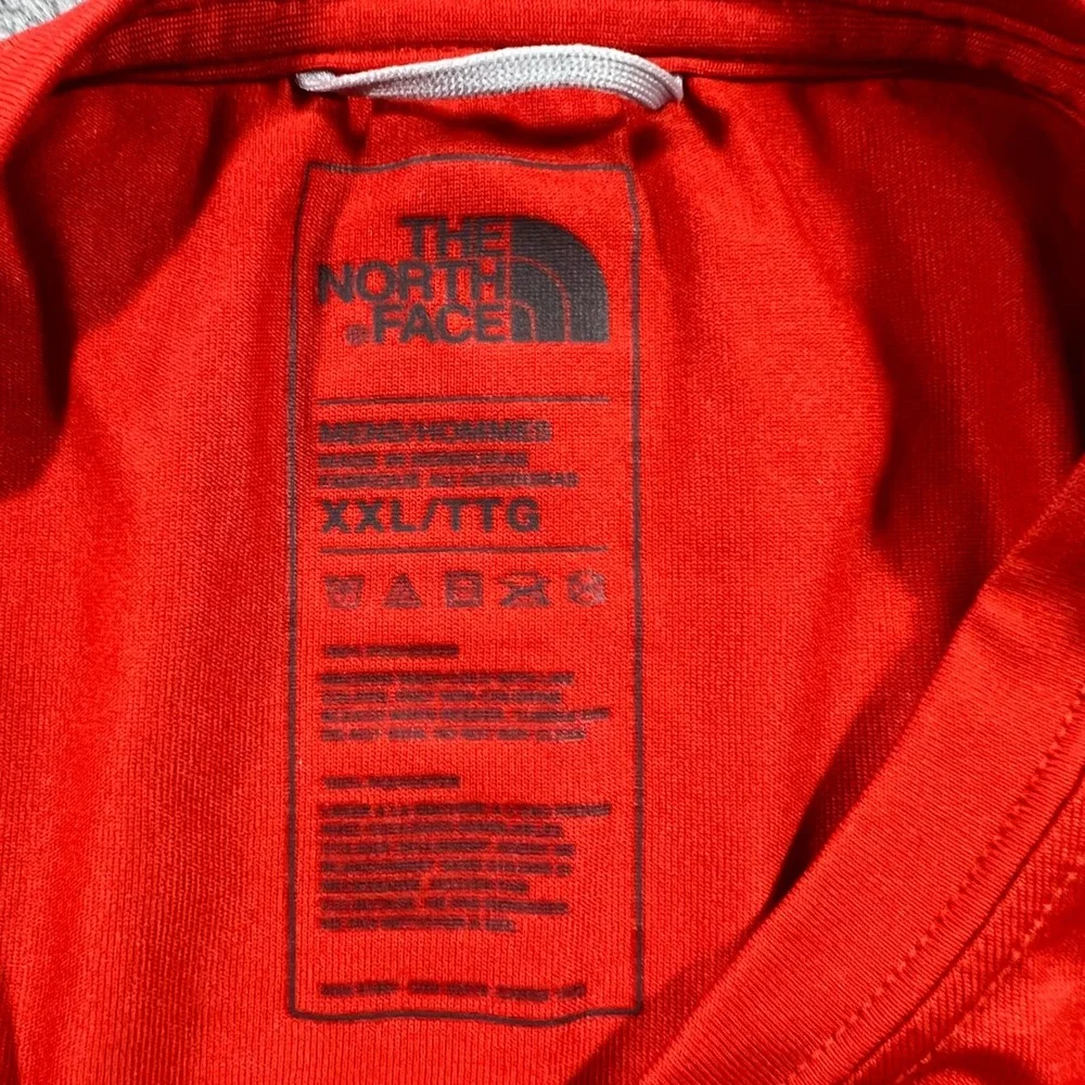 THE NORTH FACE T-Shirt Mens‎ XXL Red Performance Short Sleeve NF00A9HSA8M Summer